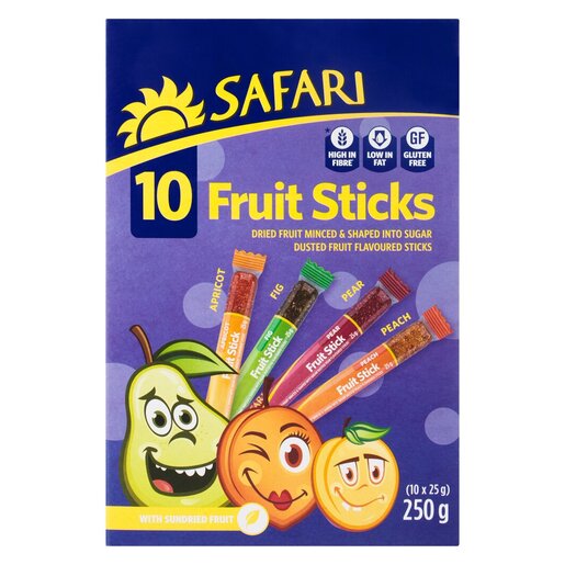 SAFARI FRUIT STICKS - X10